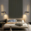 Light My House Bold Gold Black LED Wall Lamp Dual Switch Reading Light Bedside House of Isabella UK