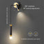 Light My House Bold Gold Wall Lamp with Reading Light - LED Warm White Lighting House of Isabella UK