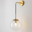 Light My House Clear Sizzle Mid-Century Glass Globe Hanging Wall Light - Amber/Smoke/Clear House of Isabella UK