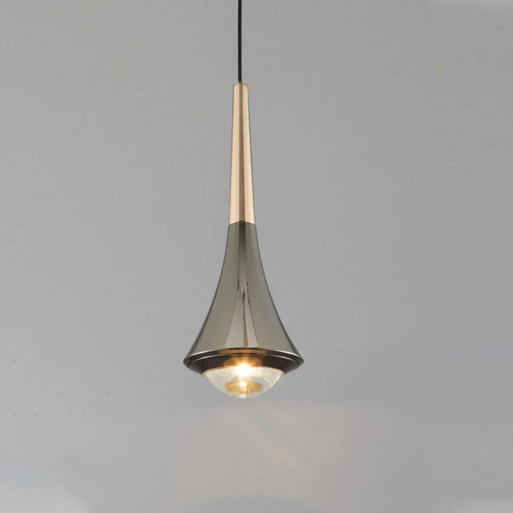 Light My House Gold Black / Warm White 3000K Dropping Pendant Light LED Integrated Adjustable Height Warm Light House of Isabella UK