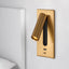 Light My House Gold / Warm White (2700-3500K) Reading Wall Light with USB Charger & Switch LED Bedside Lamp House of Isabella UK