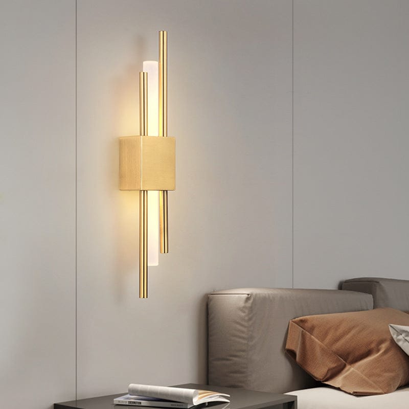 Light My House Golden Right / 6W|Warm White (2700-3500K) Emporium LED Wall Lamp Black Gold Warm Light Hard Wired Modern House of Isabella UK