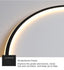Light My House LED Ring Flush Mount Chandelier - Dimmable Ceiling Light Black/White House of Isabella UK