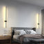 Light My House PAIR 80cm / Warm White Black LED Wall Light - Warm Modern Bedroom Lounge Lamp Easy Install House of Isabella UK