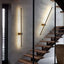 Light My House PAIR 80cm / Warm White Black LED Wall Light - Warm Modern Bedroom Lounge Lamp Easy Install House of Isabella UK