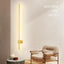 Light My House PAIR 80cm / Warm White LED Gold Wall Light - Warm Modern Bedroom Lounge Lamp - Degrees House of Isabella UK
