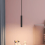 Light My House Single Head-3W / Warm White 3000K Trip Black Pendant Light - Adjustable Minimal Bedroom Lighting House of Isabella UK