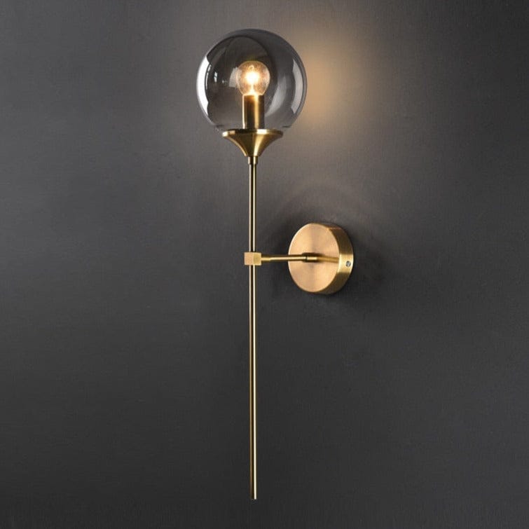 Light My House Smoke Sizzle Glass Wall Light - Sleek Elegant Design Warm Ambient Lighting House of Isabella UK