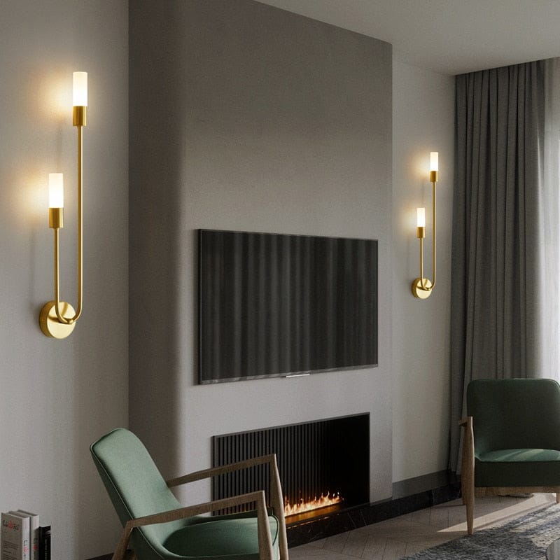 Light My House Spire Sleek LED Wall Light 12W Warm White Modern Metal G9 Bulb House of Isabella UK