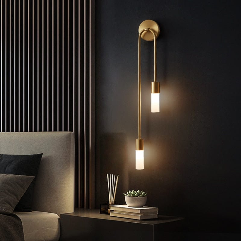 Light My House Spire Sleek LED Wall Light 12W Warm White Modern Metal G9 Bulb House of Isabella UK