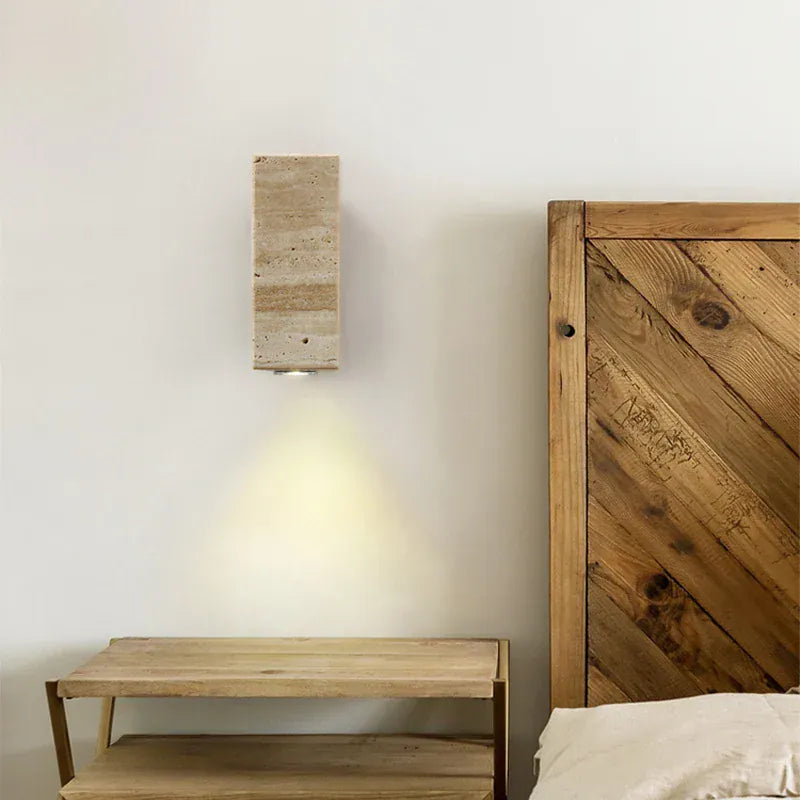 Light My House Travertine Wall Light Waterproof Indoor Outdoor Beige Brown House of Isabella UK