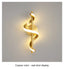 Light My House Twisted LED Wall Light - Black & Gold Options for Living Room House of Isabella UK