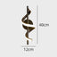 Light My House Twisted LED Wall Light - Black & Gold Options for Living Room House of Isabella UK