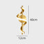 Light My House Twisted LED Wall Light - Black & Gold Options for Living Room House of Isabella UK