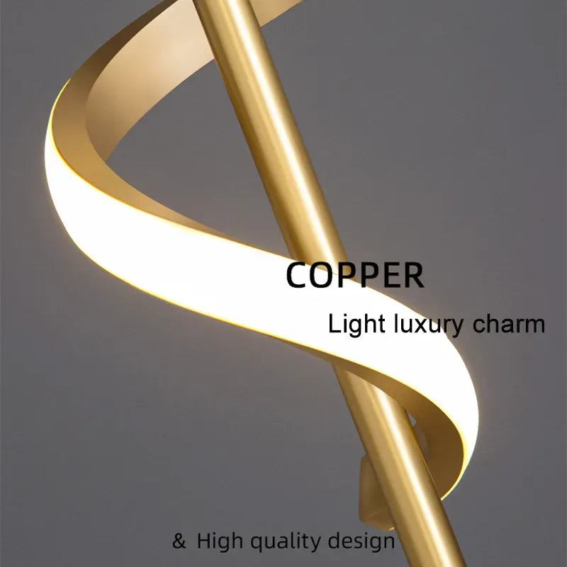 Light My House Twisted LED Wall Light - Black & Gold Options for Living Room House of Isabella UK