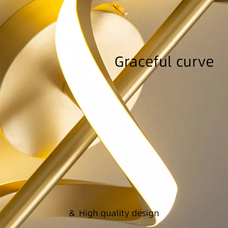 Light My House Twisted LED Wall Light - Black & Gold Options for Living Room House of Isabella UK