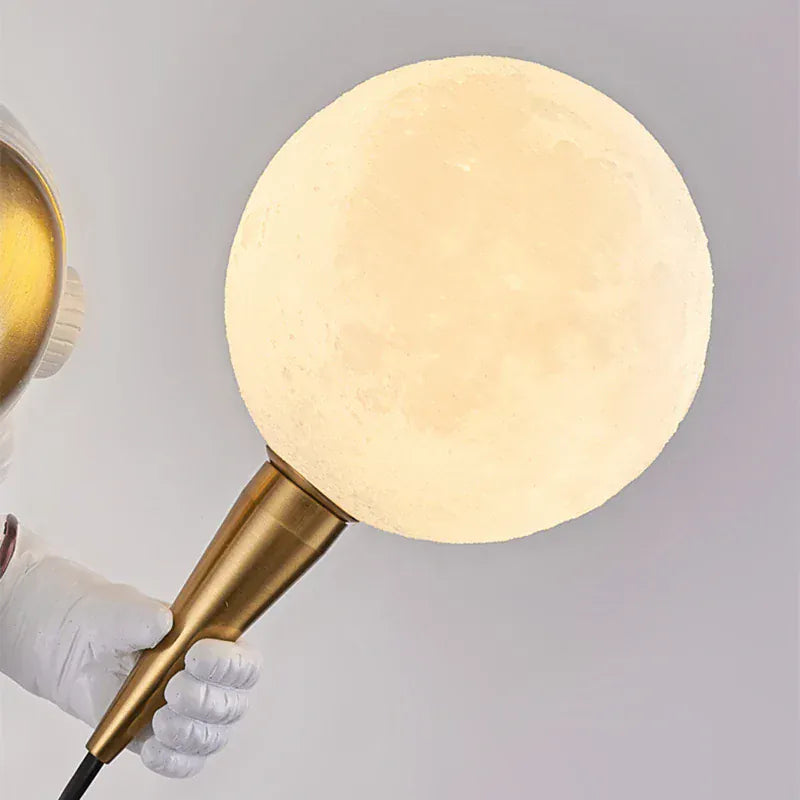 Light My House Warm White (2700-3500K) Astronaut LED Wall Light Plug In Moon Globe Kids Bedroom UK House of Isabella UK
