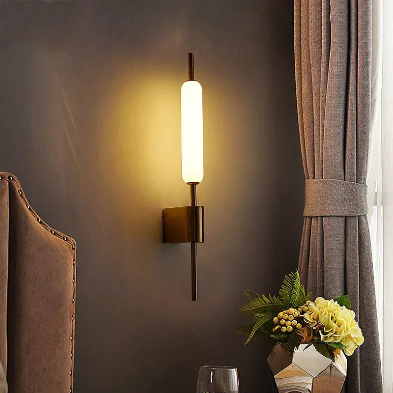Light My House Warm White (2700-3500K) Chiraag Gold Wall Lamp - Warm White LED Light Modern Acrylic Design House of Isabella UK