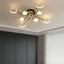 Light My House Warm White Chemistry Flush Mount Chandelier Gold LED 130cm Low Ceiling Light House of Isabella UK