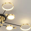 Light My House Warm White Chemistry Flush Mount Chandelier Gold LED 130cm Low Ceiling Light House of Isabella UK