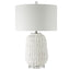 Caelina Textured White Table Lamp