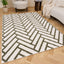 Loft Chevron Green Rug