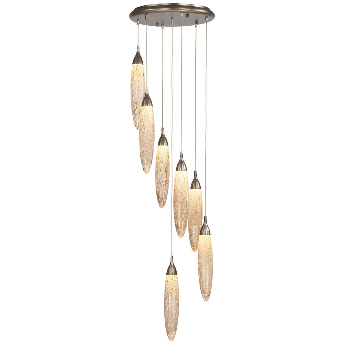 Lunar Drops 7 Light LED Pendant