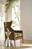 Spy Glass Drinks Table in Taupe Silver Leaf