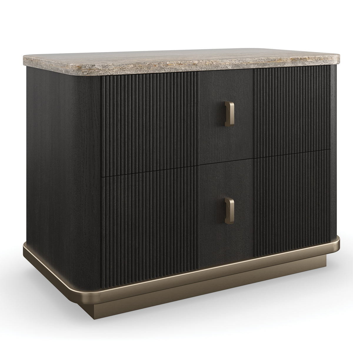 Rhythm Bedside Table in Black