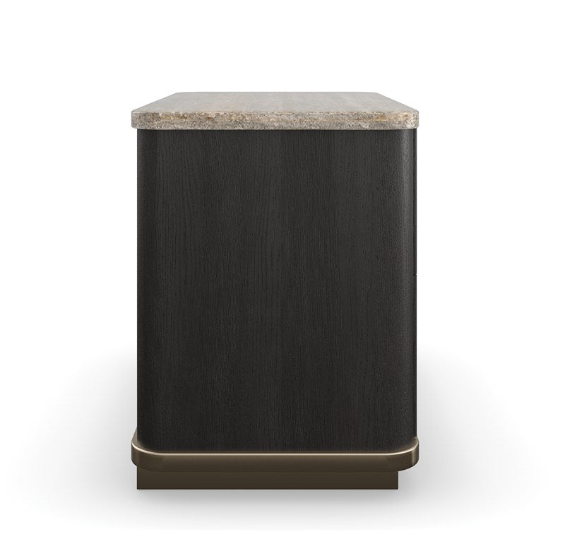 Rhythm Bedside Table in Black