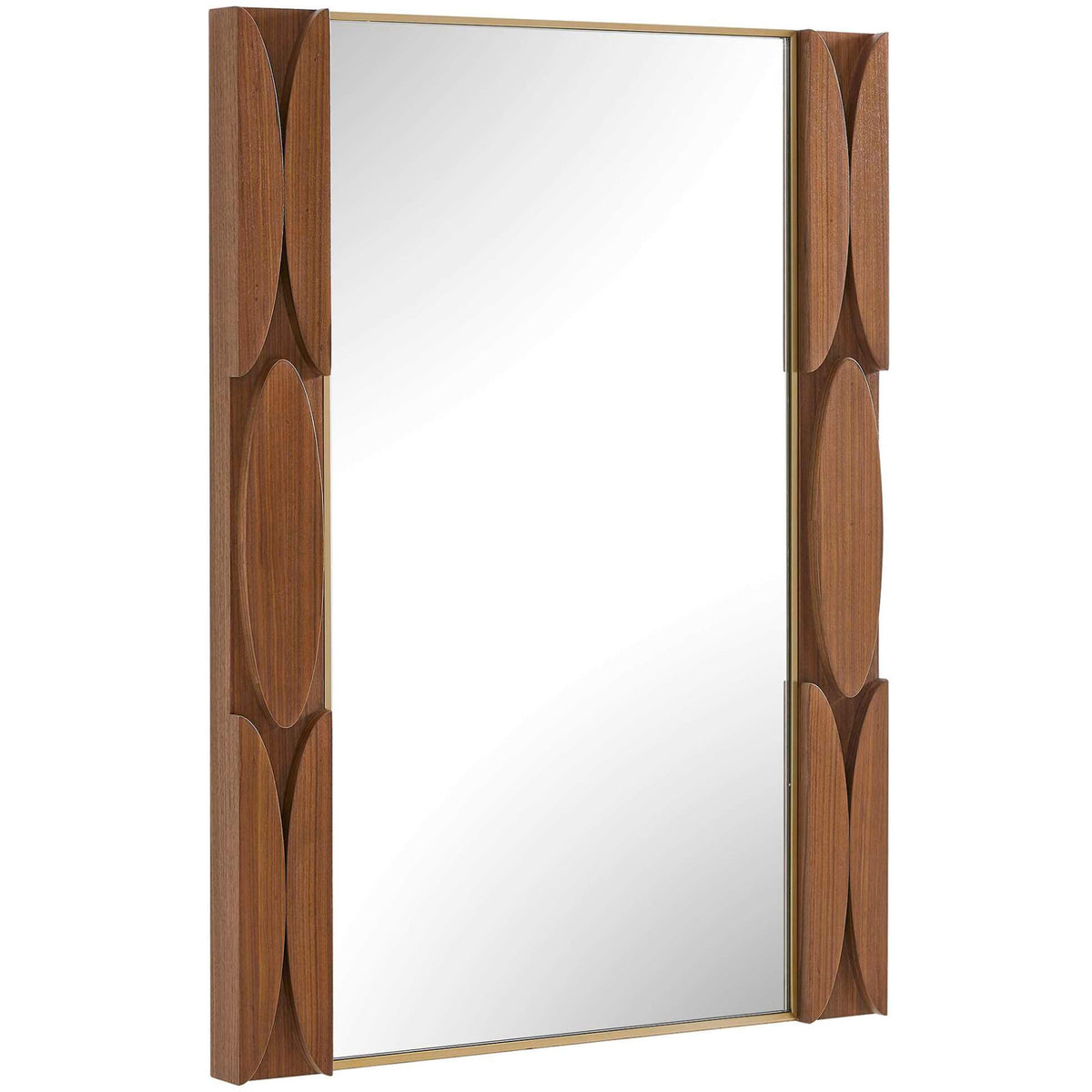 Macario Mid-Century Wood Mirror