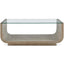 Maeva Modern Glass Coffee Table