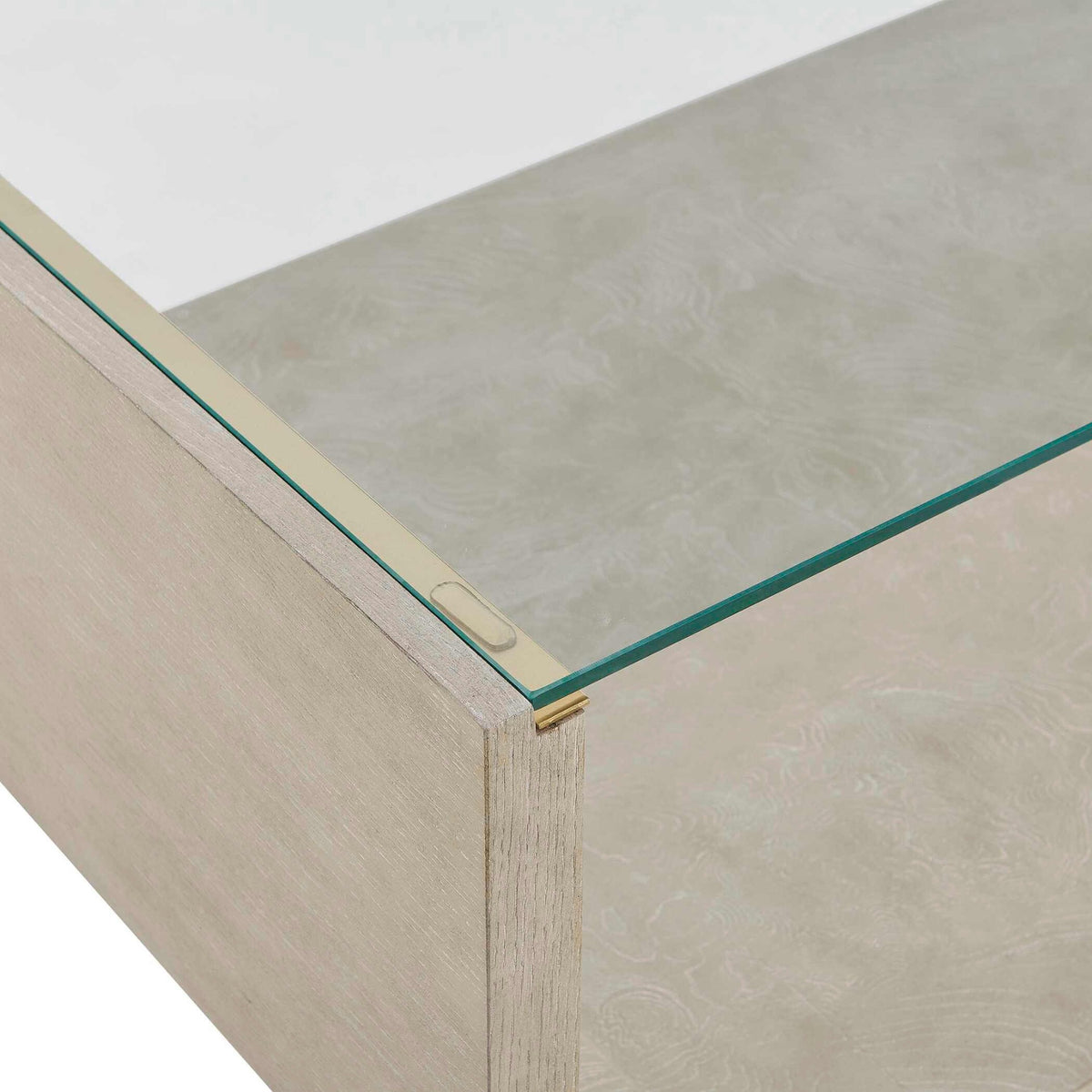 Maeva Modern Glass Coffee Table