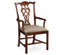 Buckingham Chippendale Antique Mahogany Arm Chair in Antwerp