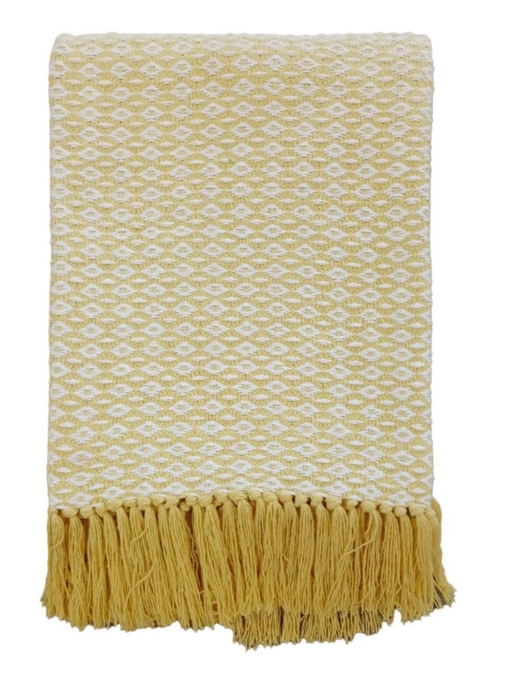 Malini Accessories Ansel ButterCup Throw House of Isabella UK