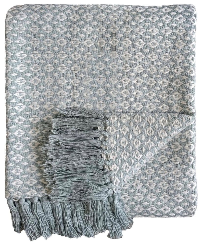 Malini Accessories Ansel DuckEgg Throw House of Isabella UK