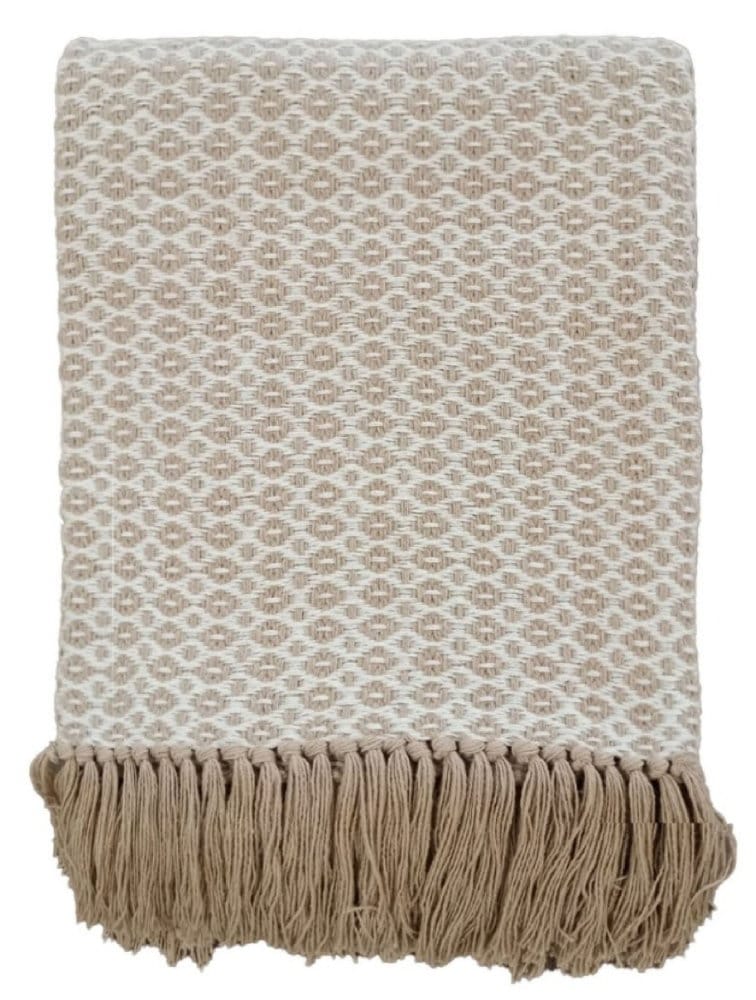 Malini Accessories Ansel Natural Throw House of Isabella UK