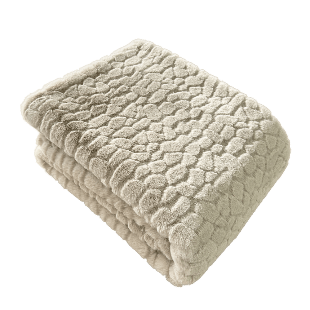 Malini Accessories Camberwell Taupe Throw House of Isabella UK