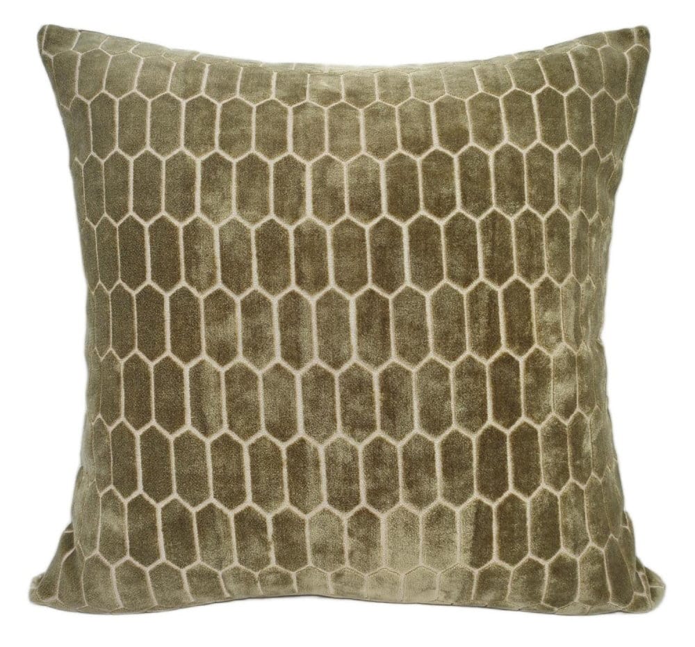 Malini Accessories Large Albie Olive Cushion House of Isabella UK