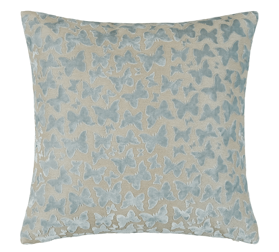 Malini Accessories Large Butterfly BabyBlue Cushion House of Isabella UK