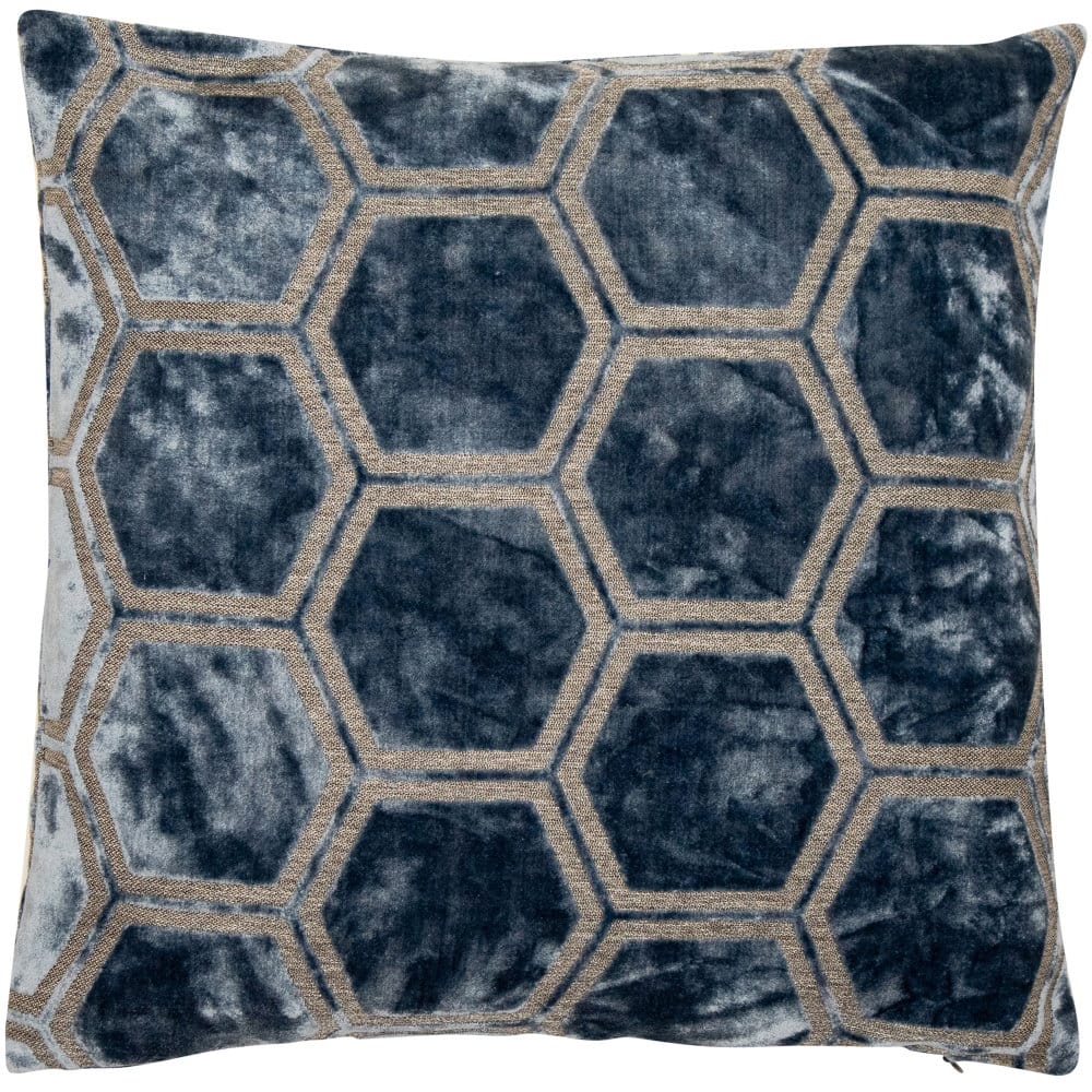 Malini Accessories Large Ivor Blue Cushion House of Isabella UK