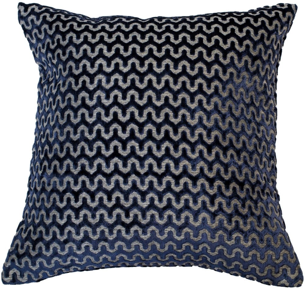 Malini Accessories Large Oslo Navy Cushion House of Isabella UK