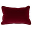 Malini Accessories Luxe Rectangle Bloodred Cushion House of Isabella UK