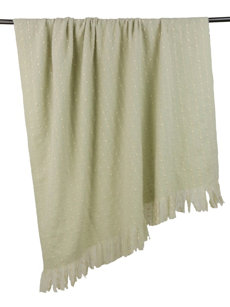Malini Accessories Maisie Mint Throw House of Isabella UK