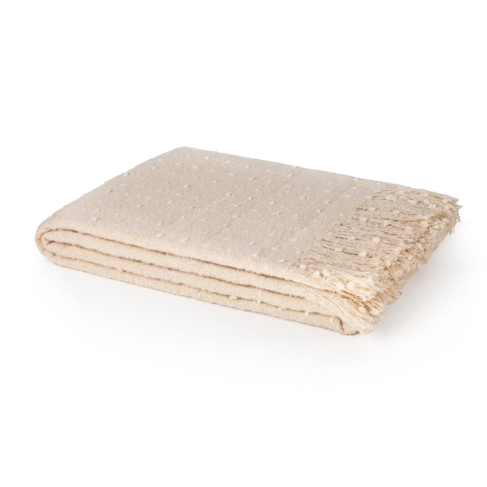 Malini Accessories Maisie Natural Throw House of Isabella UK