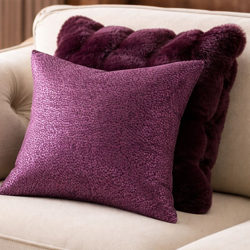 Malini Accessories Malini Bingham Aubergine Cushion House of Isabella UK