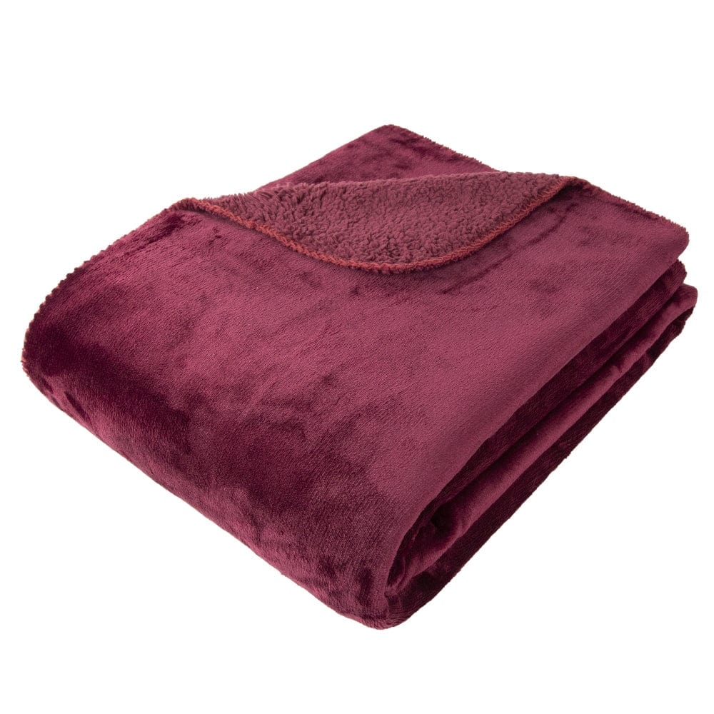 Malini Cosy Aubergine Throw.