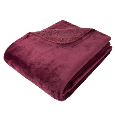 Malini Accessories Malini Cosy Aubergine Throw House of Isabella UK