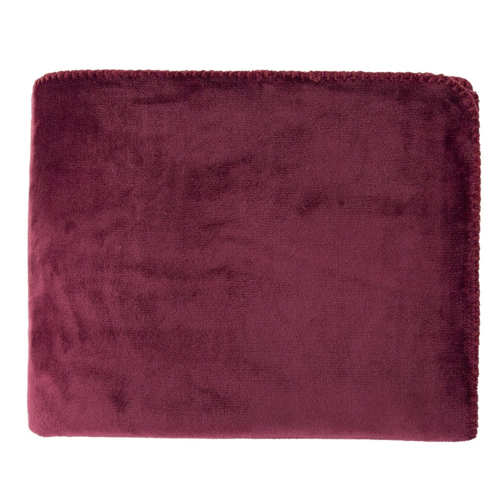 Malini Accessories Malini Cosy Aubergine Throw House of Isabella UK