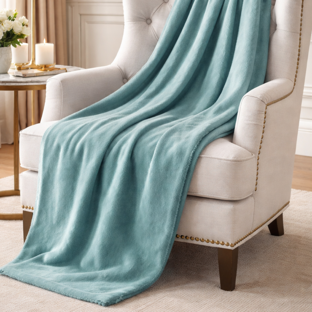 Malini Accessories Malini Cosy Seafoam Throw House of Isabella UK